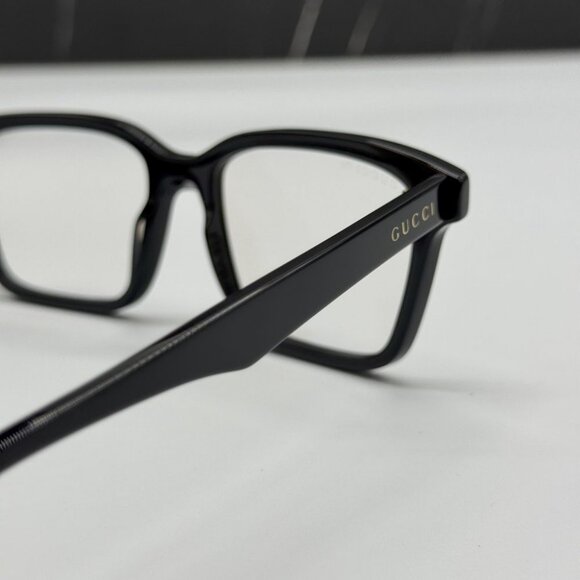 NEW GUCCI GG0964S 001 EYEGLASSES MEN BLACK SQUARE EYEWEAR - Picture 7 of 10